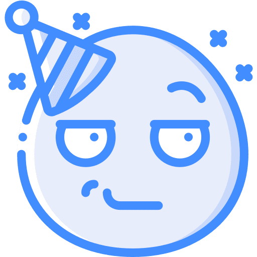 Smirk smirk hat smileys icon