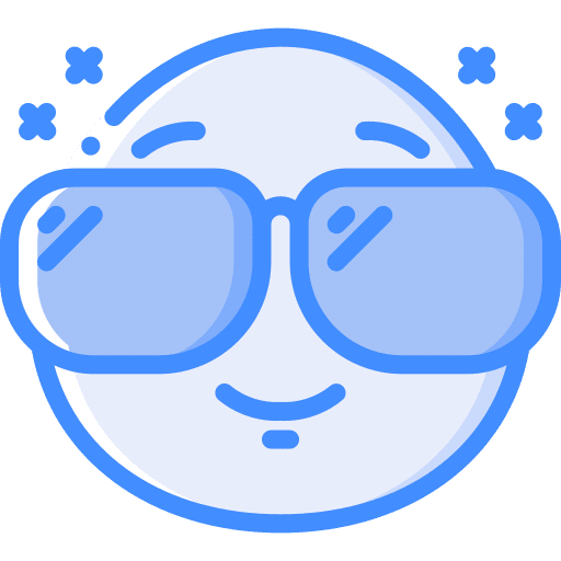 Cool smile sunglasses smileys icon
