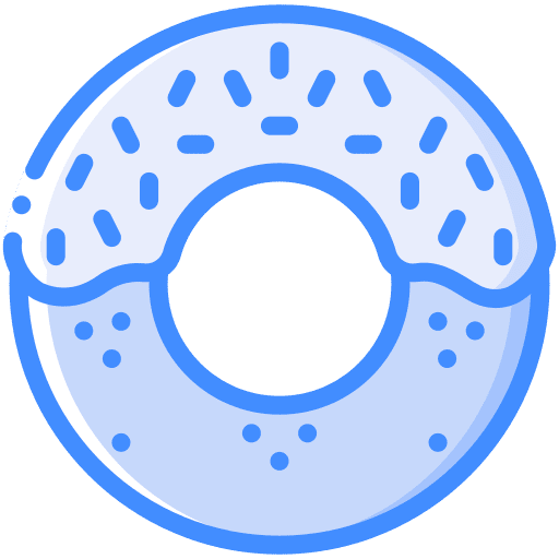 Donut sweet donut icing icon