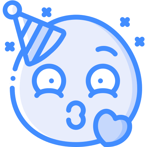 Kiss love flirt smileys icon