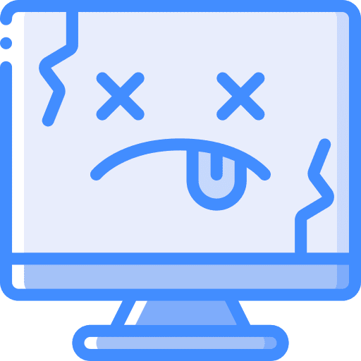 Computer computer broken dead icon