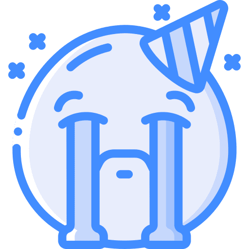 Crying crying smileys party icon