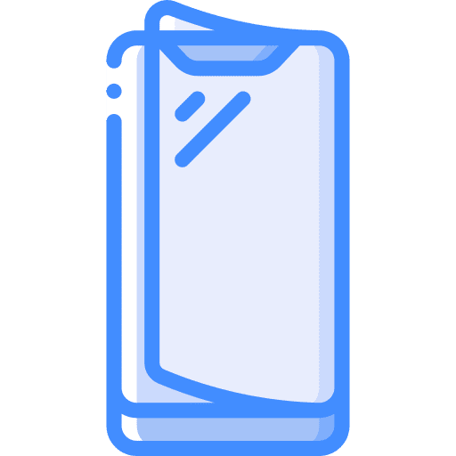 Smartphone glass protector screen icon