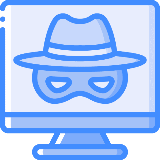 Hacker phishing computer cybercrime icon
