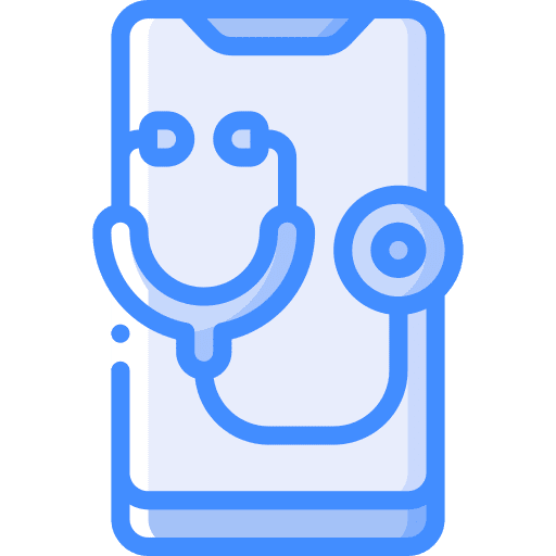 Phonendoscope electronics stethoscope diagnostic tool icon