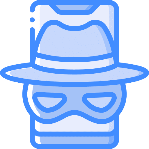 Smartphone browser smartphone spyware icon