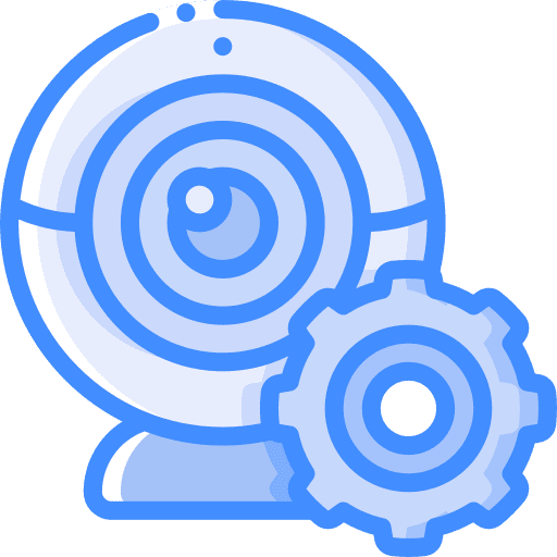 Web cam gear cog options icon