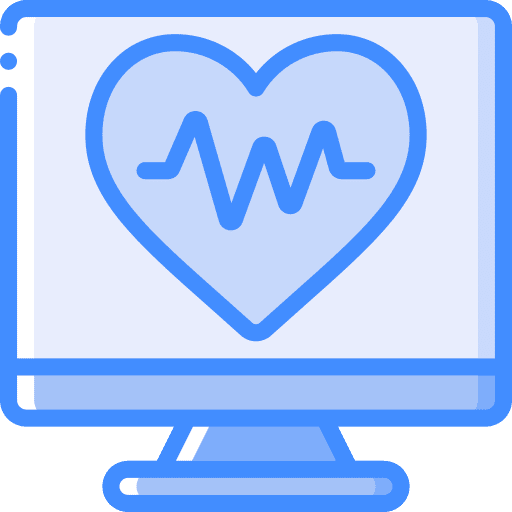 Computer pulse scanner computer icon