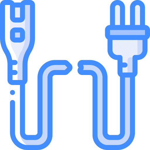 Broken wire electronics broken wire cable icon
