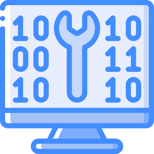 Desktop computer desktop computer repair programming icon