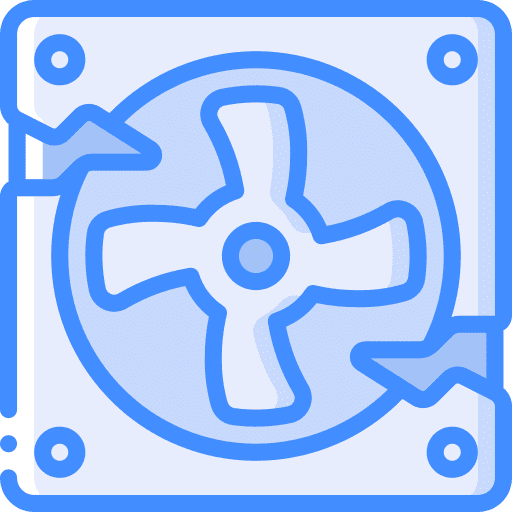 Fan device fan electronics icon