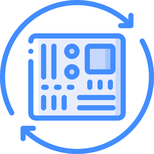 Motherboard electronics device computer icon