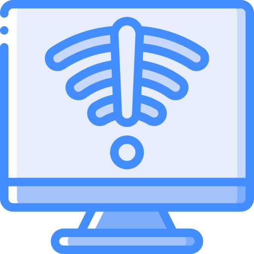 Computer signal computer screen icon