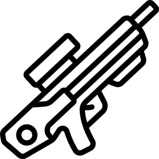 Rifle weapon firearm rifle icon
