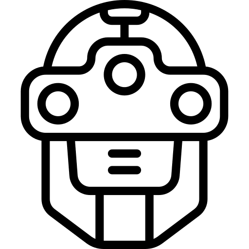 Robot science fiction user bot icon