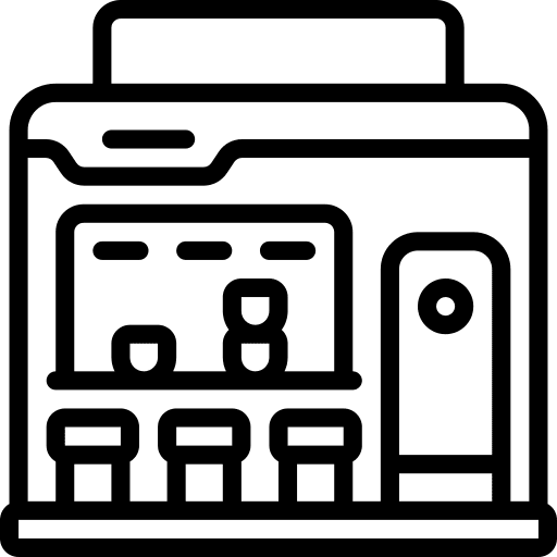 Bar futuristic bar automation icon