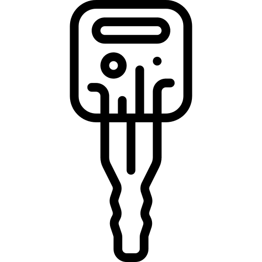 Key electronics encryption hacker icon