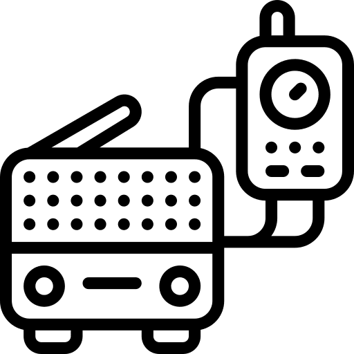 Radio diode radio electronics icon