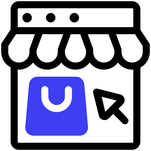Online store online store computer shopping basket icon