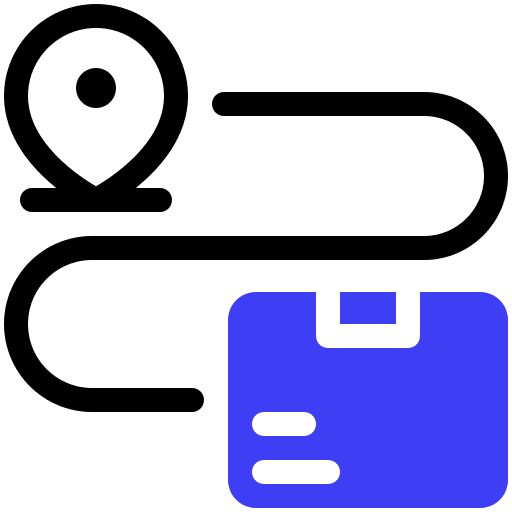 Tracking location shipping and delivery shipping icon Tracking location shipping and delivery shipping icon