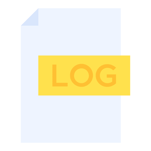 Log document digital log document extension icon Log document digital log document extension icon