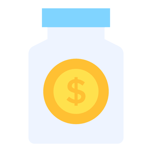 Money jar savings money jar dollar icon Money jar savings money jar dollar icon