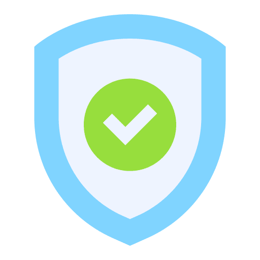 Protected lock shield check icon Protected lock shield check icon