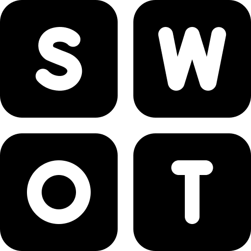 Swot analysis swot analysis strategic puzzle icon