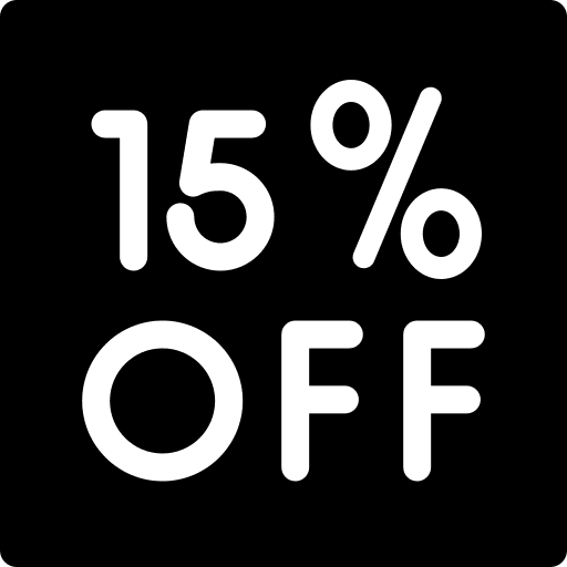 Discount commerce and shopping offer sales icon