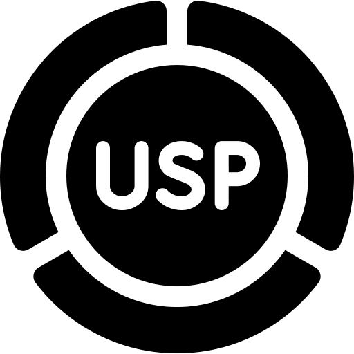 Usp proposition business and finance unique icon