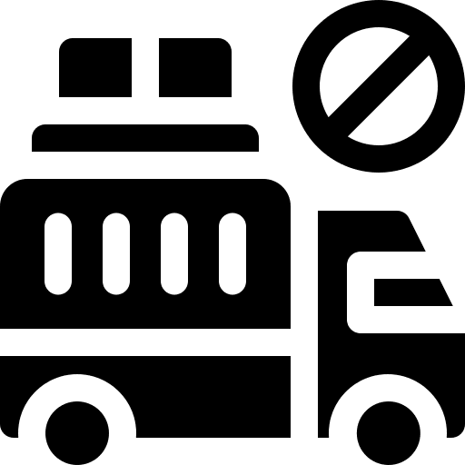 Overload shipping and delivery delivery truck movement icon