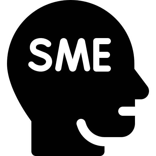 Sme management manager head icon