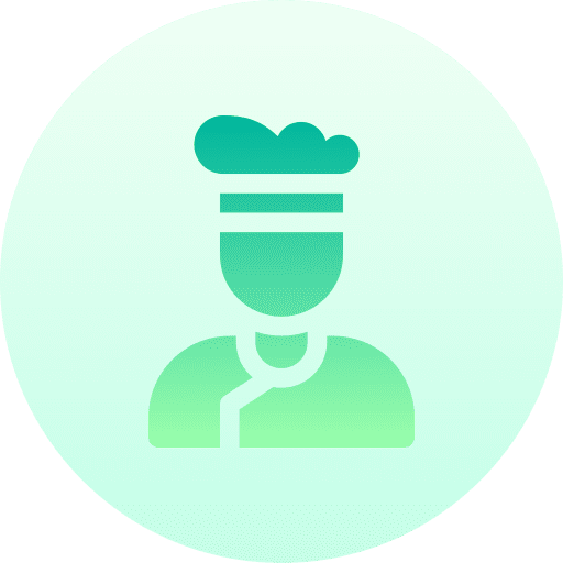Chef cook people man icon