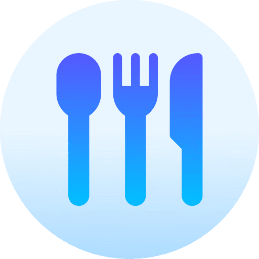 Cutlery food and restaurant fork cutlery icon