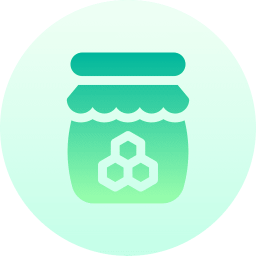 Honey jar serve honey organic icon