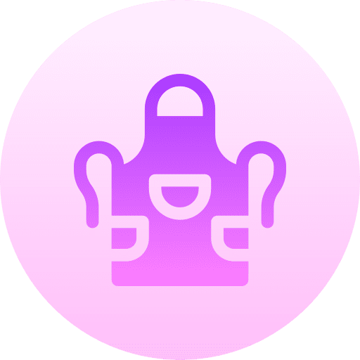 Apron clothing apron cleaner icon