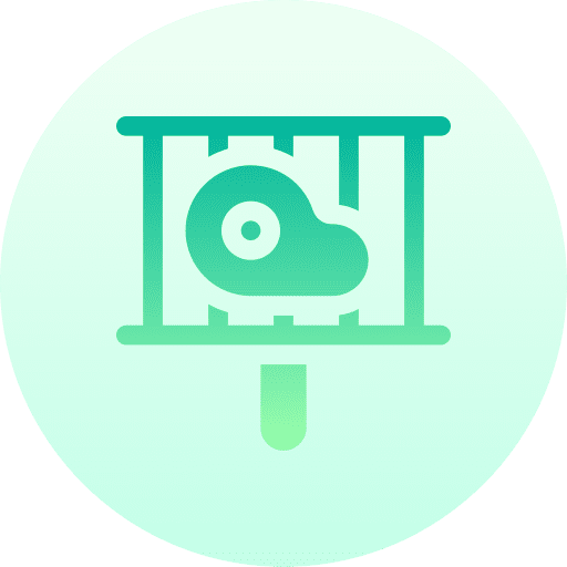 Grill food proteins meat icon