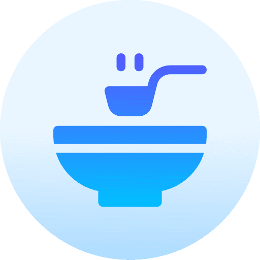 Soup food and restaurant cooking kitchen icon