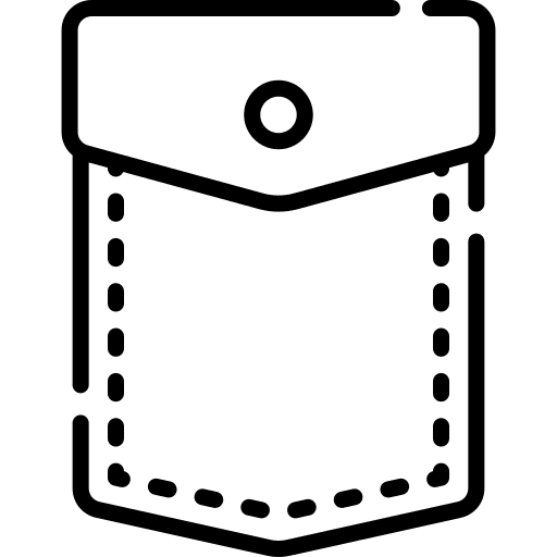 Pocket pockets pocket pants icon