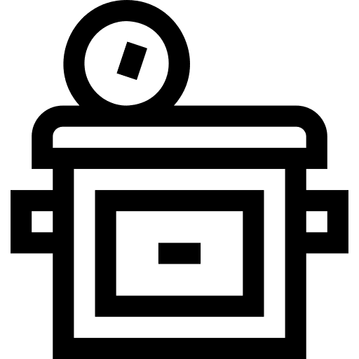 Autoclave sterilization needles ink icon