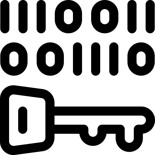 Encryption encryption binary code icon Encryption encryption binary code icon