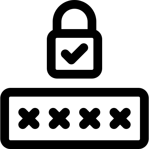 Password secure seo and web padlock icon