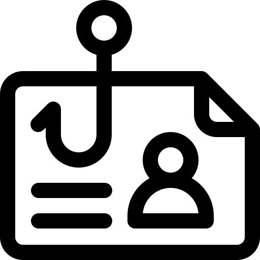 Phishing security hook hack icon