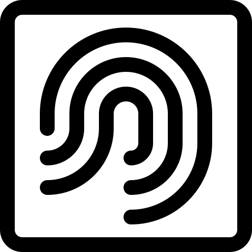 Fingerprint ui biometric identification fingerprint icon Fingerprint ui biometric identification fingerprint icon