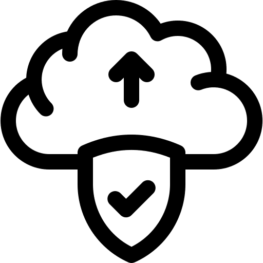 Upload cloud upload secure icon Upload cloud upload secure icon