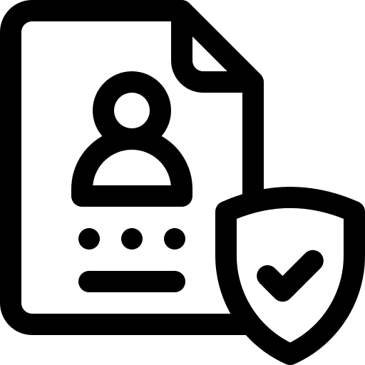 User file shield user icon User file shield user icon