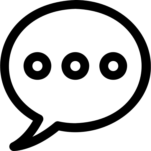 Speech bubble conversation talk typing icon