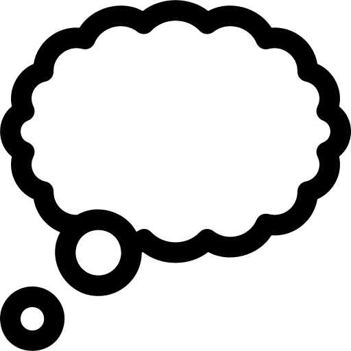 Speech bubble conversation thinking message icon
