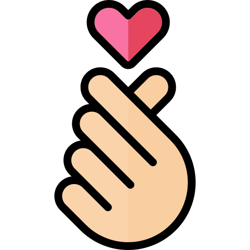 I love you heart hands and gestures i love you icon