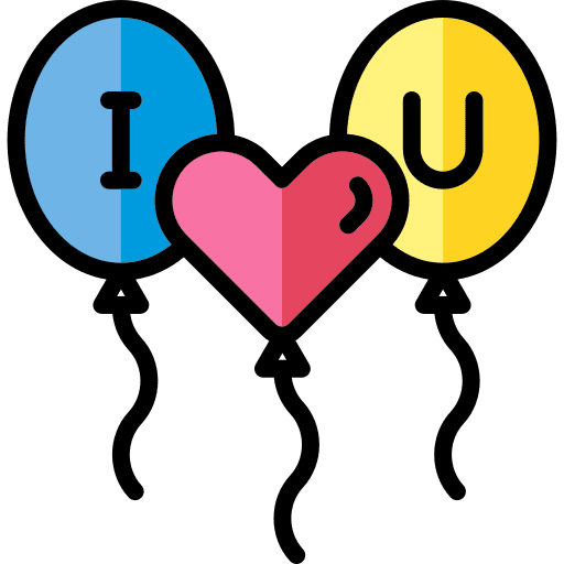 Balloons love i love you accessories icon